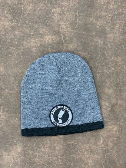 Grey w/Black Stripe AS Beanie